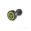 Cast Iron Rubber Coated Round Weight Dumbbell Set